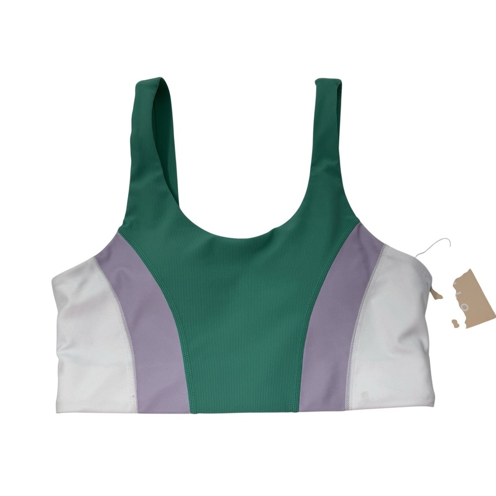 Wilo Athletic Sports Bra Apple Green Color Large NWT - Picture 2 of 6